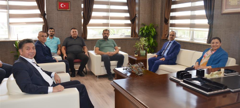 AK Parti Kırşehir Milletvekili Mustafa Kendirli, AK Parti Kırşehir İl Başkanı Seher Ünsal Ziyareti